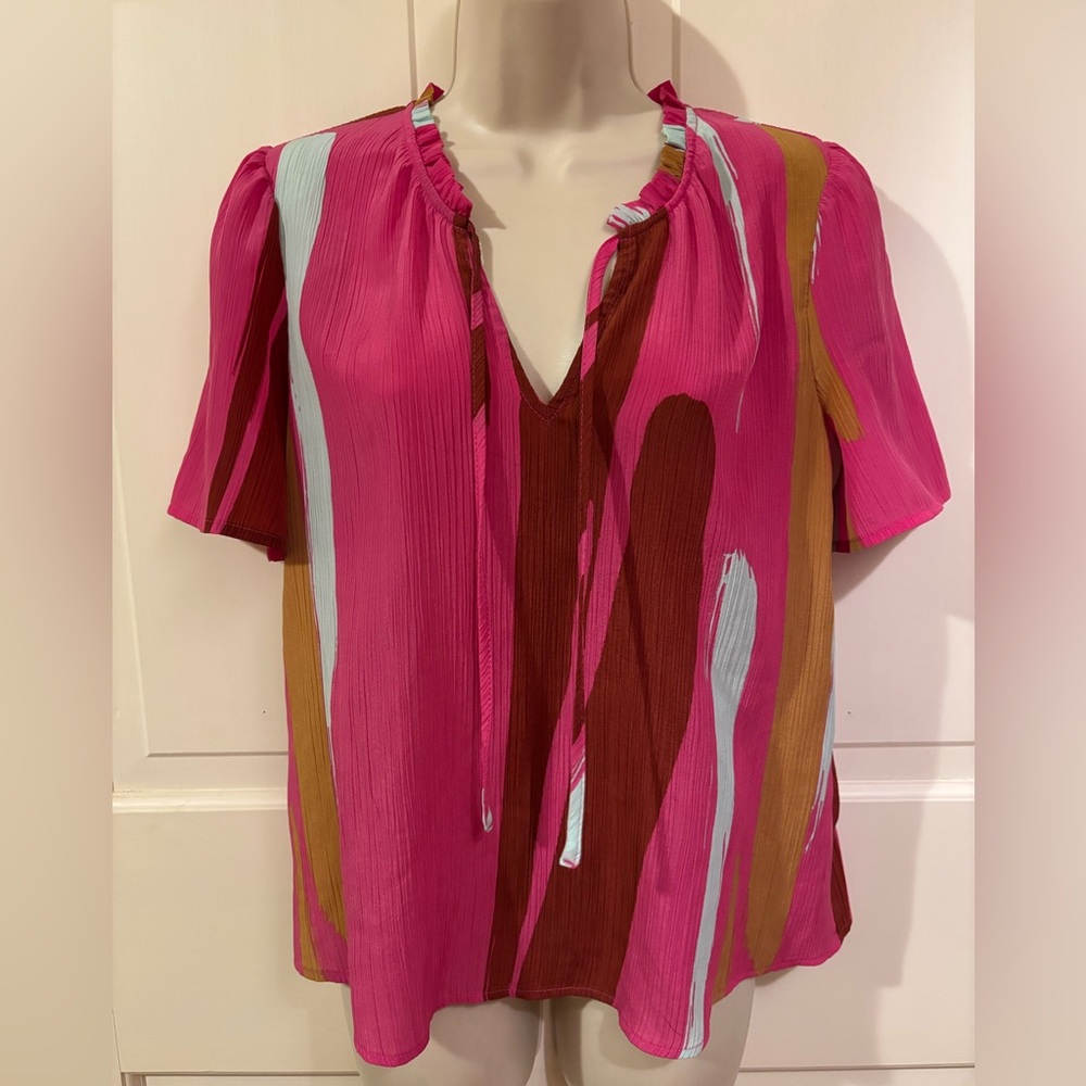 Colorful Pink Women's Top